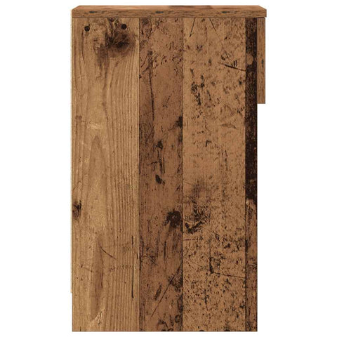 vidaXL Bedside Cabinets with Drawer 2 pcs Old Wood 20x36x60 cm
