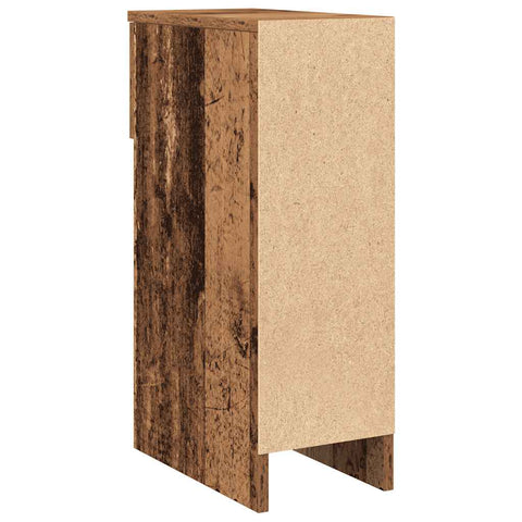vidaXL Bedside Cabinets with Drawer 2 pcs Old Wood 20x36x60 cm