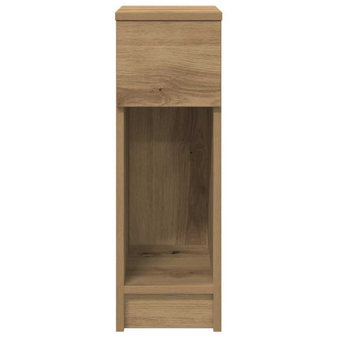 vidaXL Bedside Cabinet with Drawer Artisan Oak 20x36x60 cm