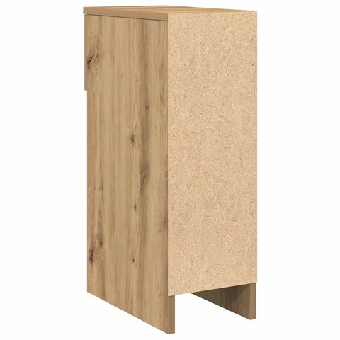 vidaXL Bedside Cabinet with Drawer Artisan Oak 20x36x60 cm