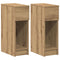 vidaXL Bedside Cabinets with Drawer 2 pcs Artisan Oak 20x36x60 cm