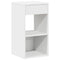 vidaXL Bedside Cabinets with Drawer 2 pcs White 35x34x66.5 cm