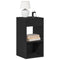vidaXL Bedside Cabinets with Drawer 2 pcs Black Oak 35x34x66.5 cm