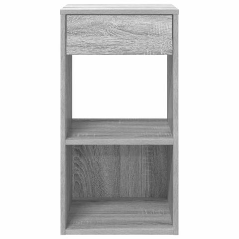 vidaXL Bedside Cabinet with Drawer Grey Sonoma 35x34x66.5 cm