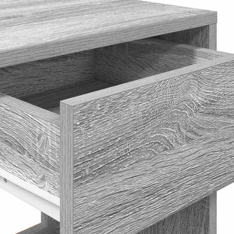 vidaXL Bedside Cabinet with Drawer Grey Sonoma 35x34x66.5 cm