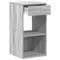 vidaXL Bedside Cabinets with Drawer 2 pcs Grey Sonoma 35x34x66.5 cm