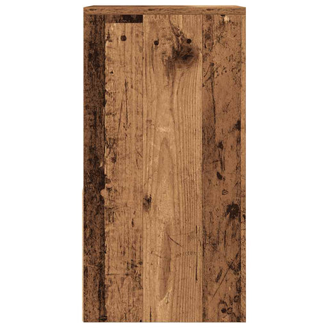 vidaXL Bedside Cabinets with Drawer 2 pcs Old Wood 35x34x66.5 cm