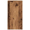 vidaXL Bedside Cabinets with Drawer 2 pcs Old Wood 35x34x66.5 cm