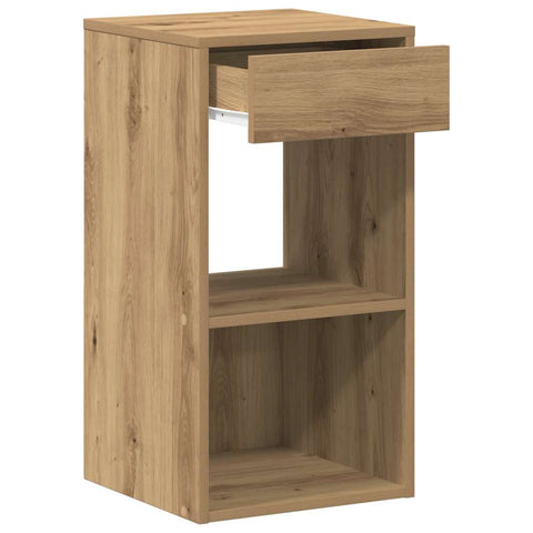 vidaXL Bedside Cabinets with Drawer 2 pcs Artisan Oak 35x34x66.5 cm