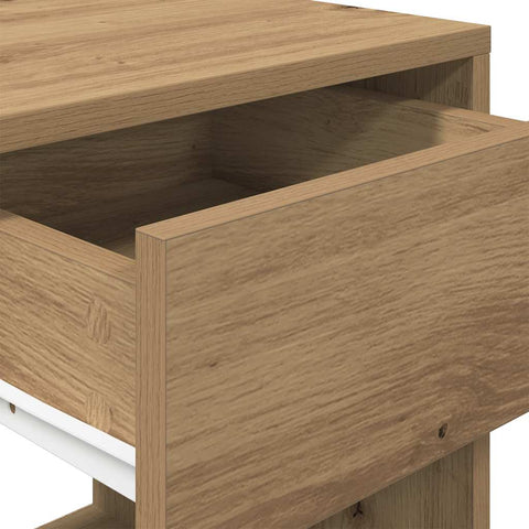 vidaXL Bedside Cabinets with Drawer 2 pcs Artisan Oak 35x34x66.5 cm