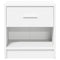 vidaXL Bedside Cabinet with Drawer White 39x28x41 cm