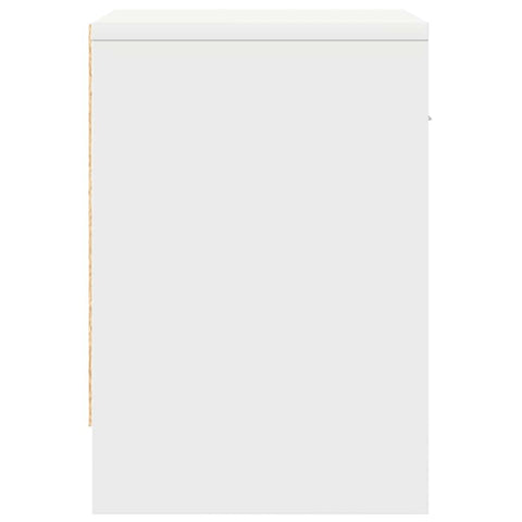 vidaXL Bedside Cabinet with Drawer White 39x28x41 cm