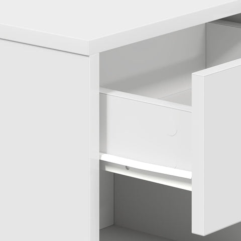 vidaXL Bedside Cabinet with Drawer White 39x28x41 cm