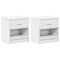 vidaXL Bedside Cabinets 2 pcs with Drawer White 39x28x41 cm