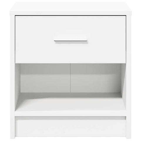 vidaXL Bedside Cabinets 2 pcs with Drawer White 39x28x41 cm