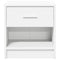 vidaXL Bedside Cabinets 2 pcs with Drawer White 39x28x41 cm