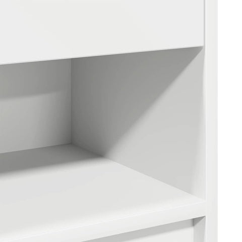 vidaXL Bedside Cabinets 2 pcs with Drawer White 39x28x41 cm