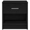 vidaXL Bedside Cabinet with Drawer Black 39x28x41 cm