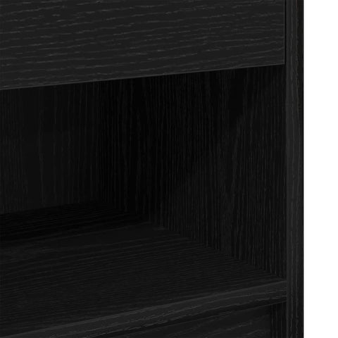 vidaXL Bedside Cabinet with Drawer Black 39x28x41 cm