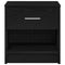 vidaXL Bedside Cabinets 2 pcs with Drawer Black 39x28x41 cm