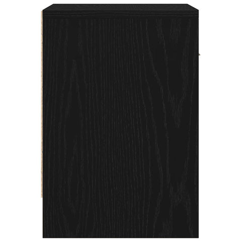 vidaXL Bedside Cabinets 2 pcs with Drawer Black 39x28x41 cm