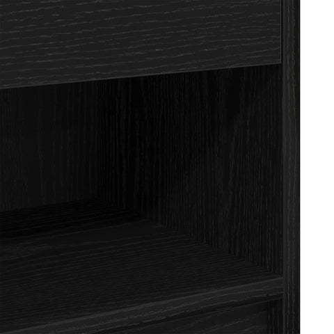 vidaXL Bedside Cabinets 2 pcs with Drawer Black 39x28x41 cm