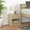 vidaXL Bedside Cabinet with Drawer Sonoma Oak 39x28x41 cm