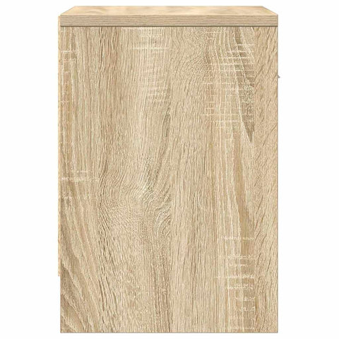 vidaXL Bedside Cabinet with Drawer Sonoma Oak 39x28x41 cm