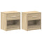 vidaXL Bedside Cabinets 2 pcs with Drawer Sonoma Oak 39x28x41 cm