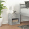 vidaXL Bedside Cabinet with Drawer Concrete Grey 39x28x41 cm