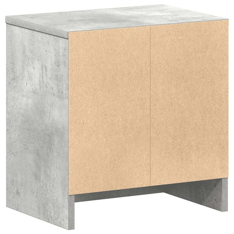 vidaXL Bedside Cabinet with Drawer Concrete Grey 39x28x41 cm