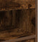 vidaXL Bedside Cabinet with Drawer Smoked Oak 39x28x41 cm