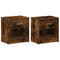 vidaXL Bedside Cabinets 2 pcs with Drawer Smoked Oak 39x28x41 cm