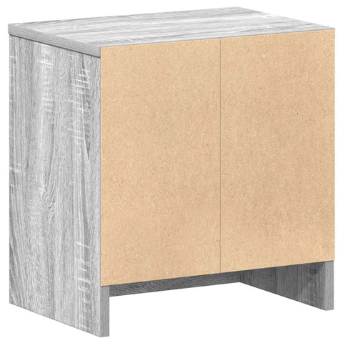 vidaXL Bedside Cabinets 2 pcs with Drawer Grey Sonoma 39x28x41 cm