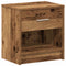 vidaXL Bedside Cabinets 2 pcs with Drawer Old Wood 39x28x41 cm