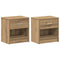 vidaXL Bedside Cabinets 2 pcs with Drawer Artisan Oak 39x28x41 cm