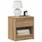 vidaXL Bedside Cabinets 2 pcs with Drawer Artisan Oak 39x28x41 cm
