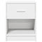 vidaXL Bedside Cabinet with Drawer White 40x34x50 cm
