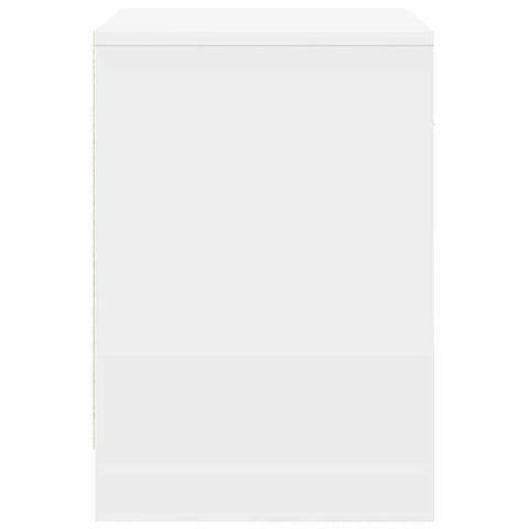 vidaXL Bedside Cabinet with Drawer White 40x34x50 cm