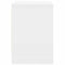 vidaXL Bedside Cabinet with Drawer White 40x34x50 cm