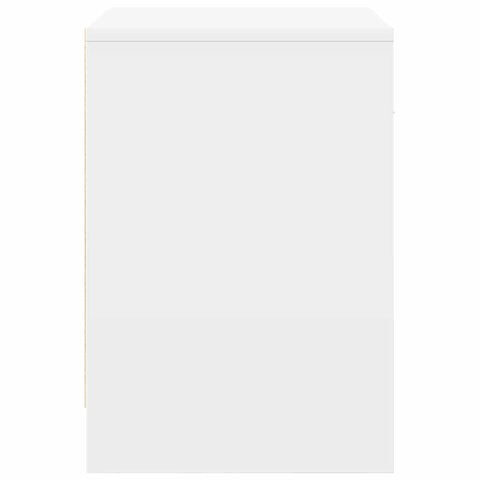 vidaXL Bedside Cabinets 2 pcs with Drawer White 40x34x50 cm
