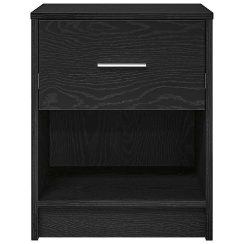 vidaXL Bedside Cabinet with Drawer Black 40x34x50 cm
