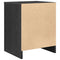 vidaXL Bedside Cabinet with Drawer Black 40x34x50 cm