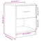 vidaXL Bedside Cabinet with Drawer Black 40x34x50 cm