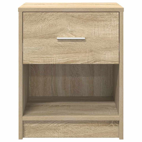 vidaXL Bedside Cabinet with Drawer Sonoma Oak 40x34x50 cm
