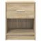 vidaXL Bedside Cabinet with Drawer Sonoma Oak 40x34x50 cm