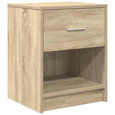 vidaXL Bedside Cabinets 2 pcs with Drawer Sonoma Oak 40x34x50 cm