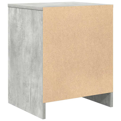 vidaXL Bedside Cabinet with Drawer Concrete Grey 40x34x50 cm
