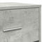 vidaXL Bedside Cabinet with Drawer Concrete Grey 40x34x50 cm