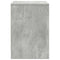 vidaXL Bedside Cabinets 2 pcs with Drawer Concrete Grey 40x34x50 cm
